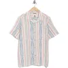 Civil Society Relaxed Fit Linen & Cotton Camp Shirt In Blue