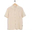 Civil Society Relaxed Fit Open Stitch Camp Shirt In Neutral