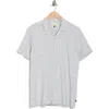 Civil Society Relaxed Fit Pointelle Stitch Camp Shirt In Blue