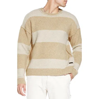 Civil Society Rothko Stripe Crewneck Sweater In Nude