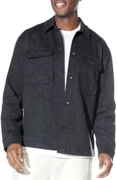 Civil Society Rubin Shirt Jacket In Heather Black