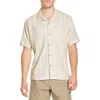 Civil Society Rumbod Relaxed Resort Knit Camp Shirt In Neutral