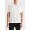 Civil Society Rumbod Relaxed Resort Knit Camp Shirt In White
