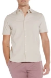 Civil Society Seersucker Short Sleeve Button-up Shirt In Neutral