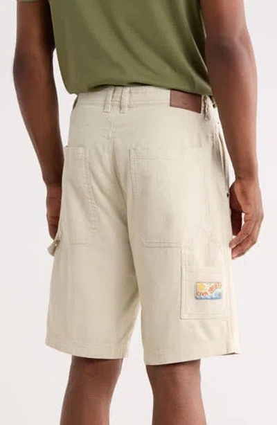 Civil Society Slub Carpenter Shorts In Brown