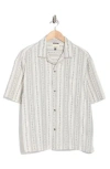 Civil Society Stripe Camp Shirt In White