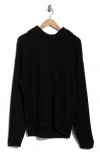 Civil Society Waffle Knit Drop Shoulder Hoodie In Black