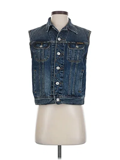 Pre-owned Civilianaire Denim Vest In Blue