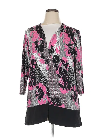 Pre-owned Cj Banks 3/4 Sleeve Blouse In Pink