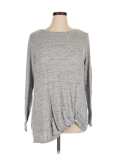 Pre-owned Cj Banks 3/4 Sleeve T-shirt In Gray