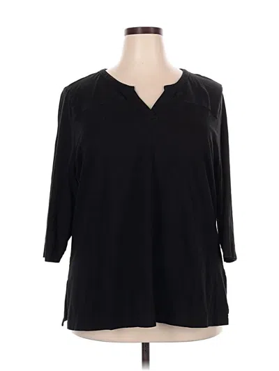 Pre-owned Cj Banks 3/4 Sleeve T-shirt In Black