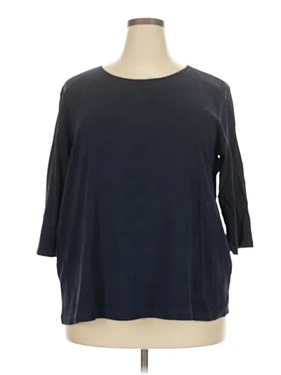 Pre-owned Cj Banks 3/4 Sleeve T-shirt In Blue