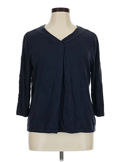 Pre-owned Cj Banks 3/4 Sleeve T-shirt In Blue