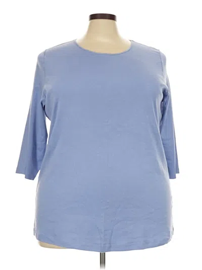 Pre-owned Cj Banks 3/4 Sleeve T-shirt In Blue