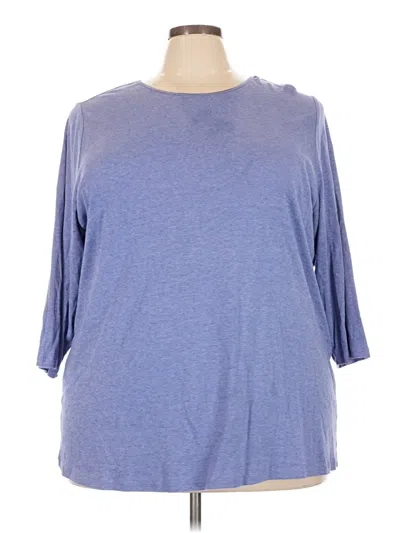 Pre-owned Cj Banks 3/4 Sleeve T-shirt In Blue