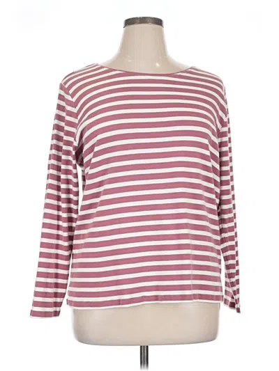 Pre-owned Cj Banks 3/4 Sleeve T-shirt In Burgundy