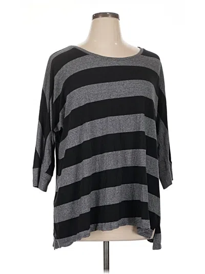 Pre-owned Cj Banks 3/4 Sleeve T-shirt In Gray