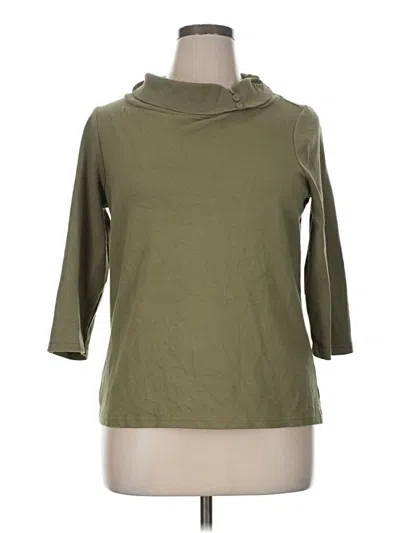 Pre-owned Cj Banks 3/4 Sleeve T-shirt In Green
