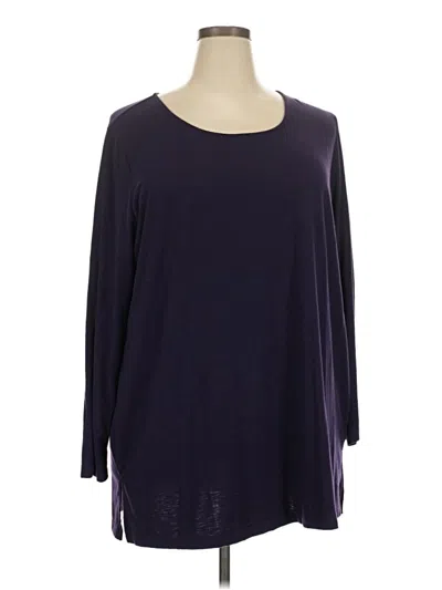 Pre-owned Cj Banks 3/4 Sleeve T-shirt In Purple