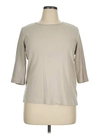 Pre-owned Cj Banks 3/4 Sleeve T-shirt In Tan