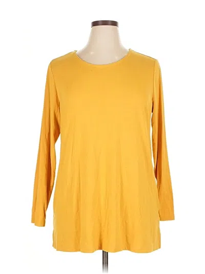 Pre-owned Cj Banks 3/4 Sleeve T-shirt In Yellow