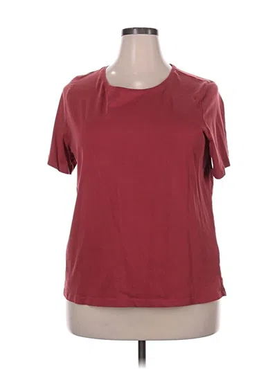Pre-owned Cj Banks Active T-shirt In Burgundy