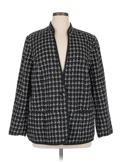 Pre-owned Cj Banks Blazer Jacket In Black