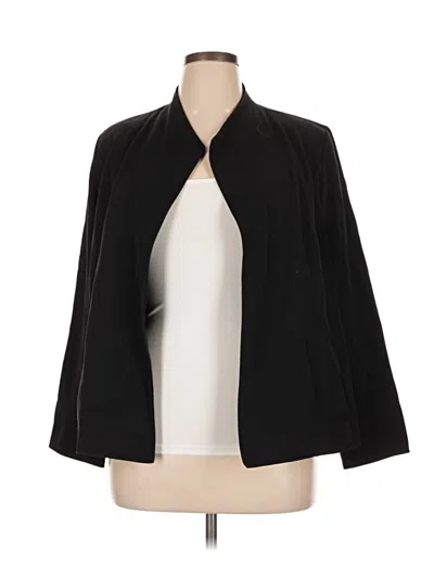Pre-owned Cj Banks Blazer Jacket In Black