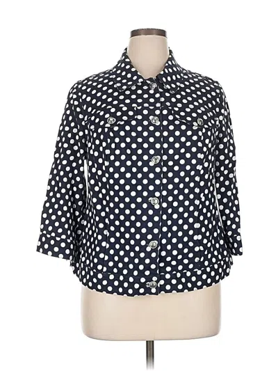 Pre-owned Cj Banks Blazer Jacket In Blue