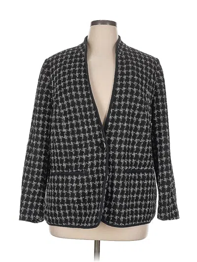 Pre-owned Cj Banks Blazer Jacket In Gray