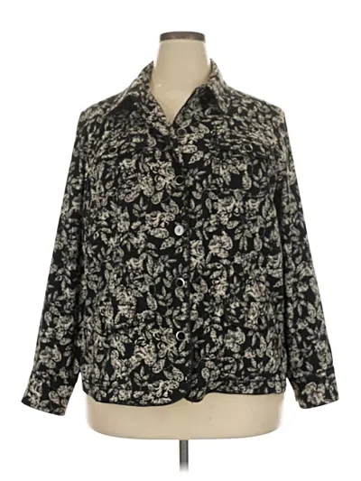 Pre-owned Cj Banks Blazer Jacket In Gray