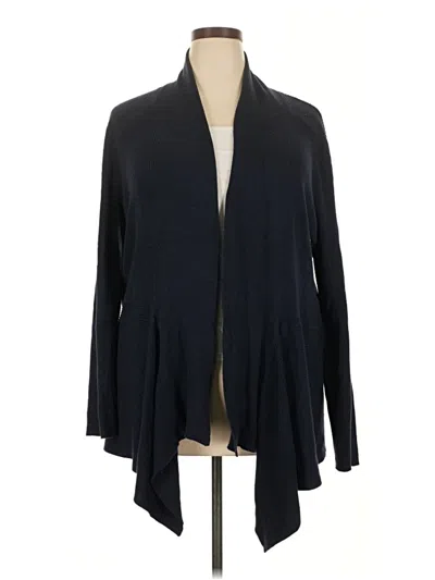 Pre-owned Cj Banks Cardigan Sweater In Black