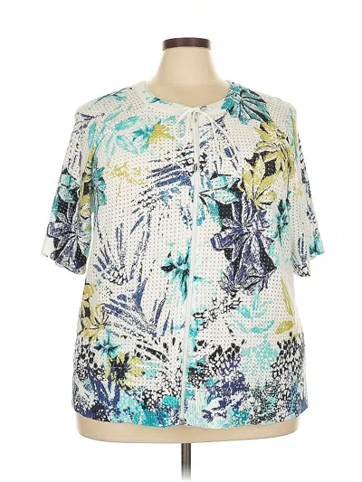 Pre-owned Cj Banks Cardigan Sweater In Blue