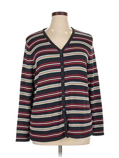 Pre-owned Cj Banks Cardigan Sweater In Blue