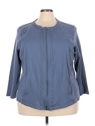 Pre-owned Cj Banks Cardigan Sweater In Blue