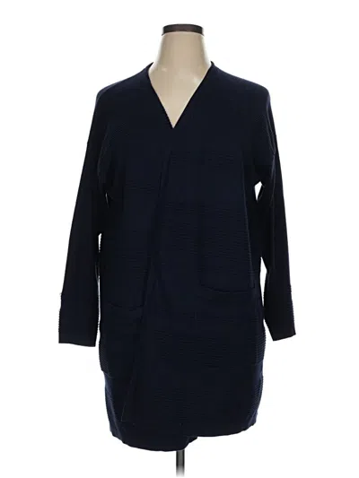 Pre-owned Cj Banks Cardigan Sweater In Blue