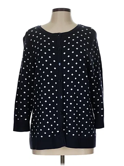Pre-owned Cj Banks Cardigan Sweater In Blue