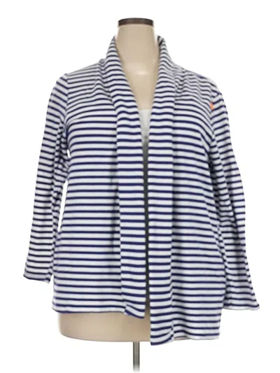 Pre-owned Cj Banks Cardigan Sweater In Blue
