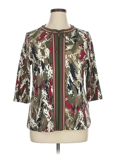 Pre-owned Cj Banks Cardigan Sweater In Brown