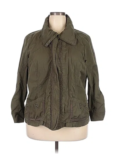 Pre-owned Cj Banks Cardigan Sweater In Brown