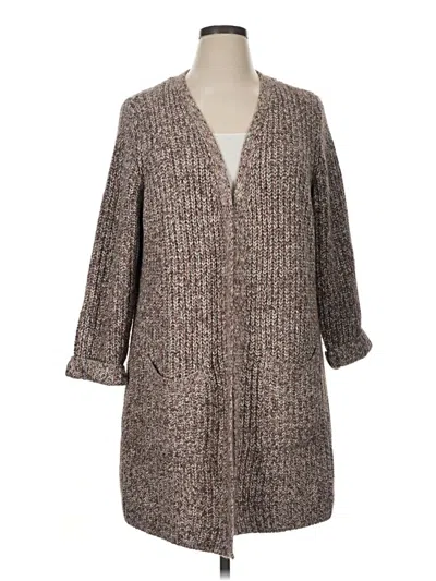 Pre-owned Cj Banks Cardigan Sweater In Brown