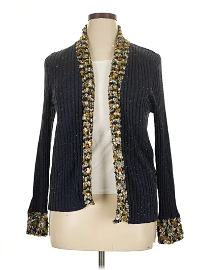 Pre-owned Cj Banks Cardigan Sweater In Gray