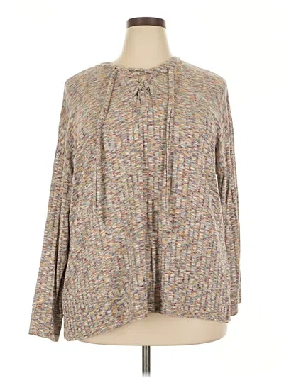 Pre-owned Cj Banks Cardigan Sweater In Gray