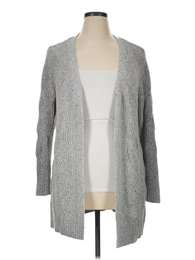 Pre-owned Cj Banks Cardigan Sweater In Gray