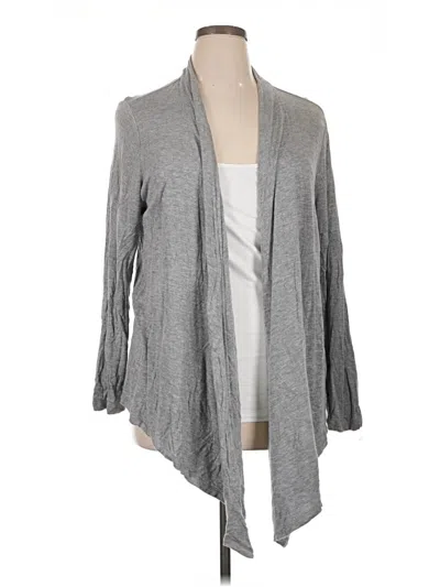 Pre-owned Cj Banks Cardigan Sweater In Gray