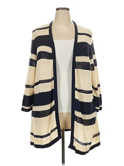Pre-owned Cj Banks Cardigan Sweater In Ivory