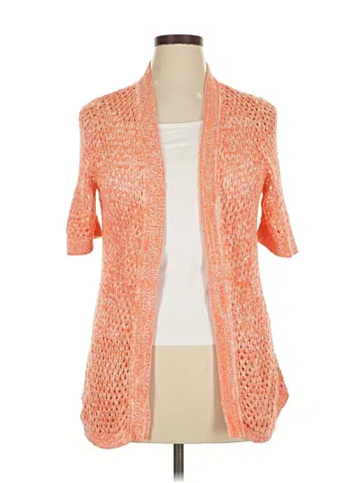 Pre-owned Cj Banks Cardigan Sweater In Orange