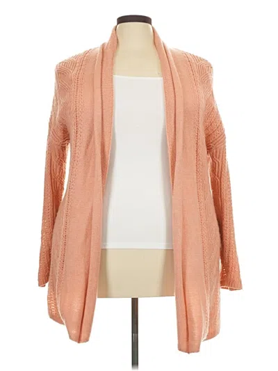 Pre-owned Cj Banks Cardigan Sweater In Orange