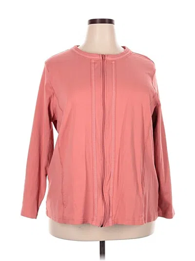 Pre-owned Cj Banks Cardigan Sweater In Pink