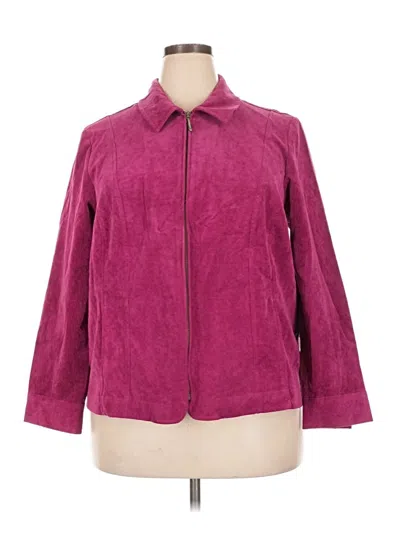 Pre-owned Cj Banks Cardigan Sweater In Purple